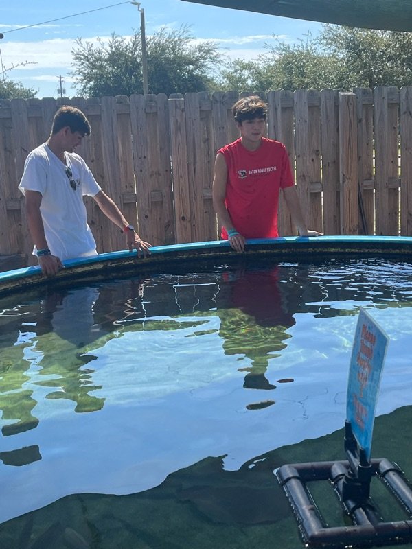 Marine biology students on field visit